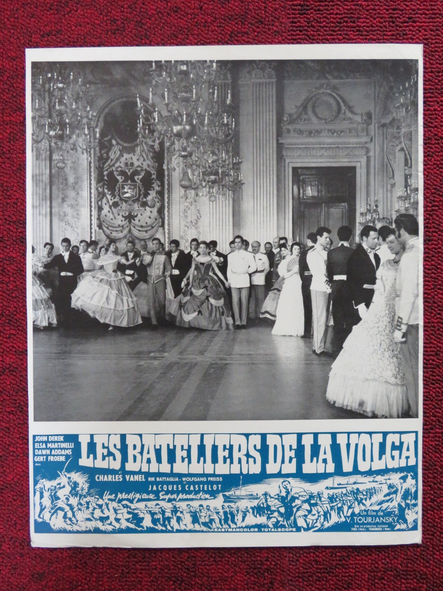 PRISONER OF THE VOLGA FRENCH FLYER JOHN DEREK ELSA MARTINELLI 1959 Rendezvous Cinema Movie posters