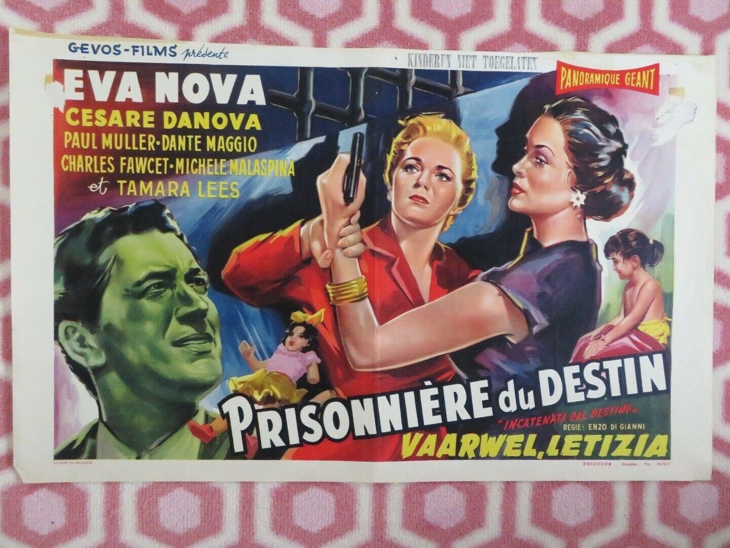 PRISONNIERE DU DESTIN/Incatenata dal destino BELGIUM (13"x 20.5") POSTER 1956 Movie posters