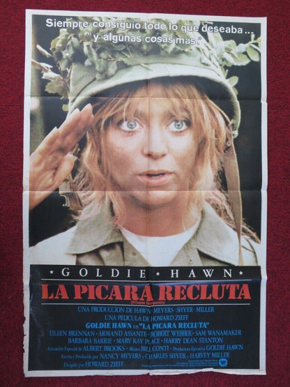 PRIVATE BENJAMIN ARGENTINA ONE SHEET POSTER GOLDIE HAWN EILEEN BRENNAN 1980 - Rendezvous Cinema