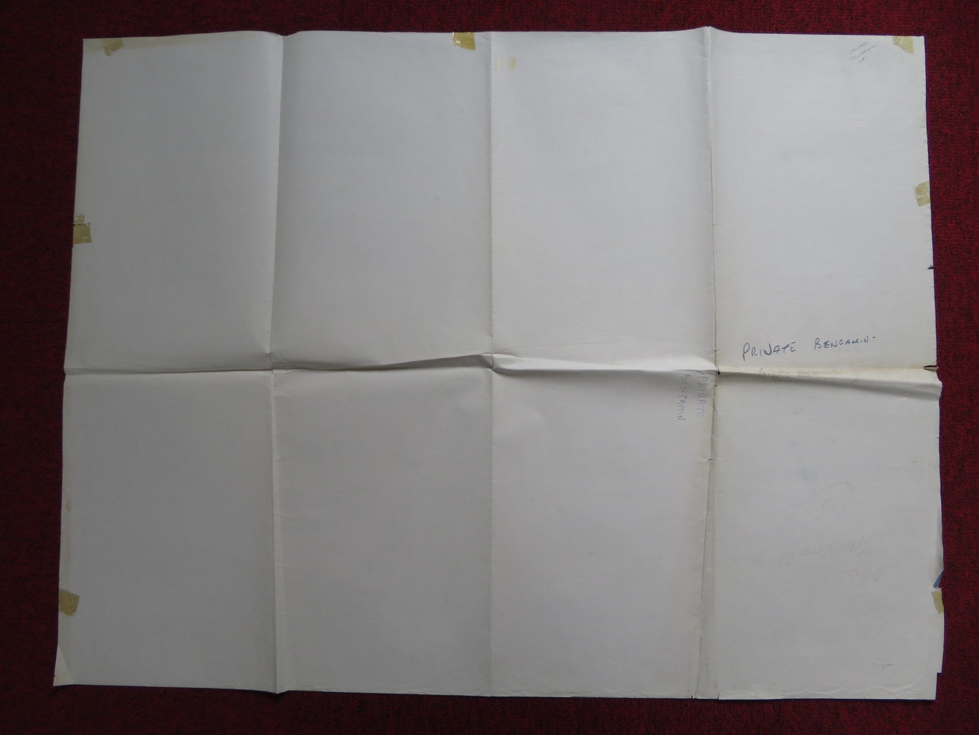 PRIVATE BENJAMIN UK QUAD POSTER FOLDED GOLDIE HAWN EILEEN BRENNAN 1980 Rendezvous Cinema Movie posters