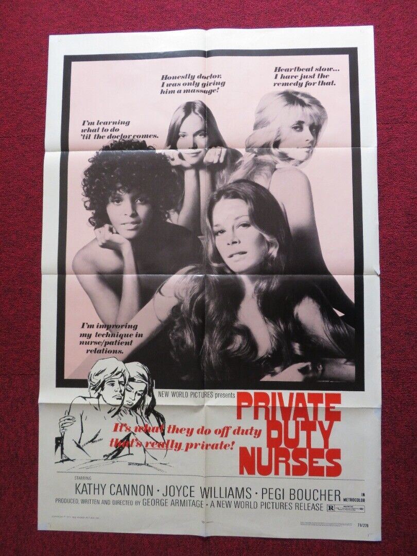 PRIVATE DUTY NURSES US ONE SHEET POSTER KATHERINE CANNON JOYCE WILLIAMS 1971 - Rendezvous Cinema