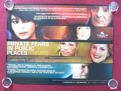 PRIVATE FEARS IN PUBLIC PLACES UK QUAD (30"x 40") ROLLED POSTER S. AZEMA 2006 Rendezvous Cinema Movie posters
