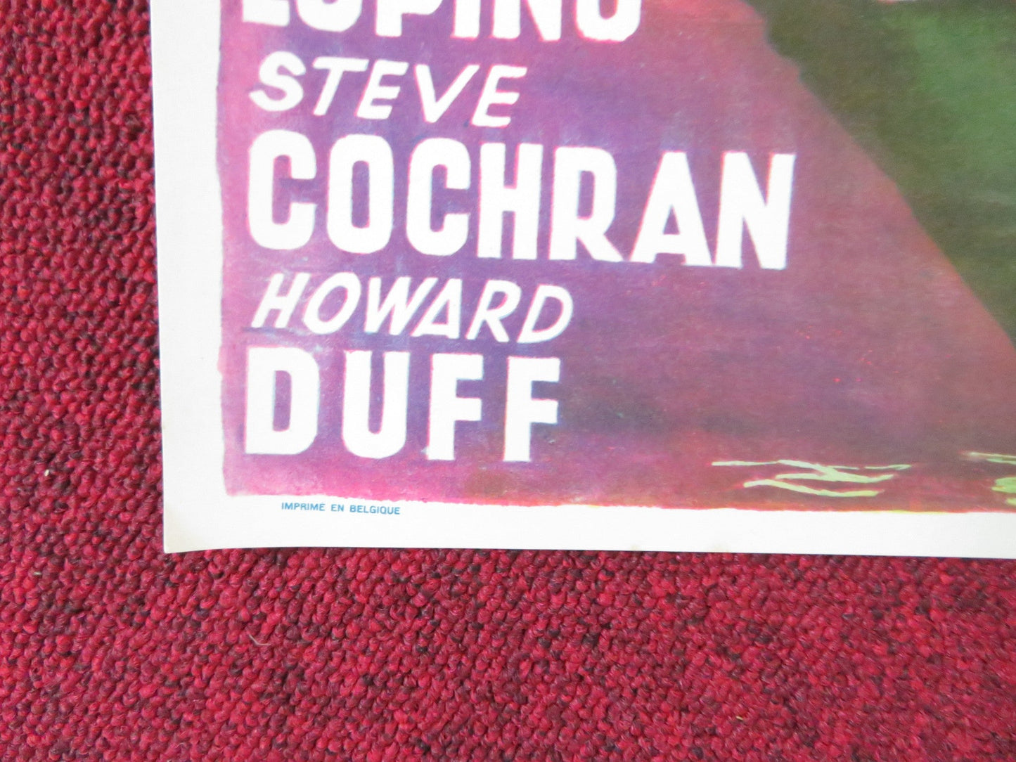 PRIVATE HELL 36 BELGIUM (14"x 21.5") POSTER IDA LUPINO STECE COCHRAN 1954 Rendezvous Cinema Movie posters