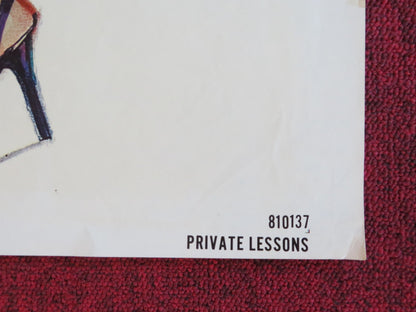 PRIVATE LESSONS FOLDED US ONE SHEET POSTER SYLVIA KRISTEL HOWARD HESSEMAN 1981 Rendezvous Cinema Movie posters