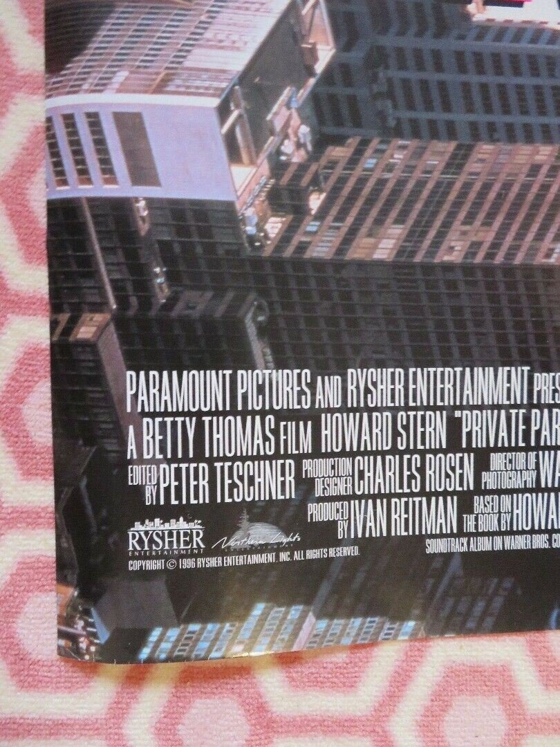 PRIVATE PARTS US ONE SHEET ROLLED POSTER HOWARD STERN 1997 Movie posters