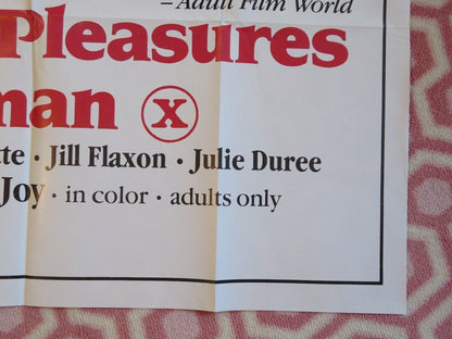 PRIVATE PLEASURES OF A WOMAN/Pleasures of a Woman FOLDED US ONE SHEET POSTER '83 - Rendezvous Cinema