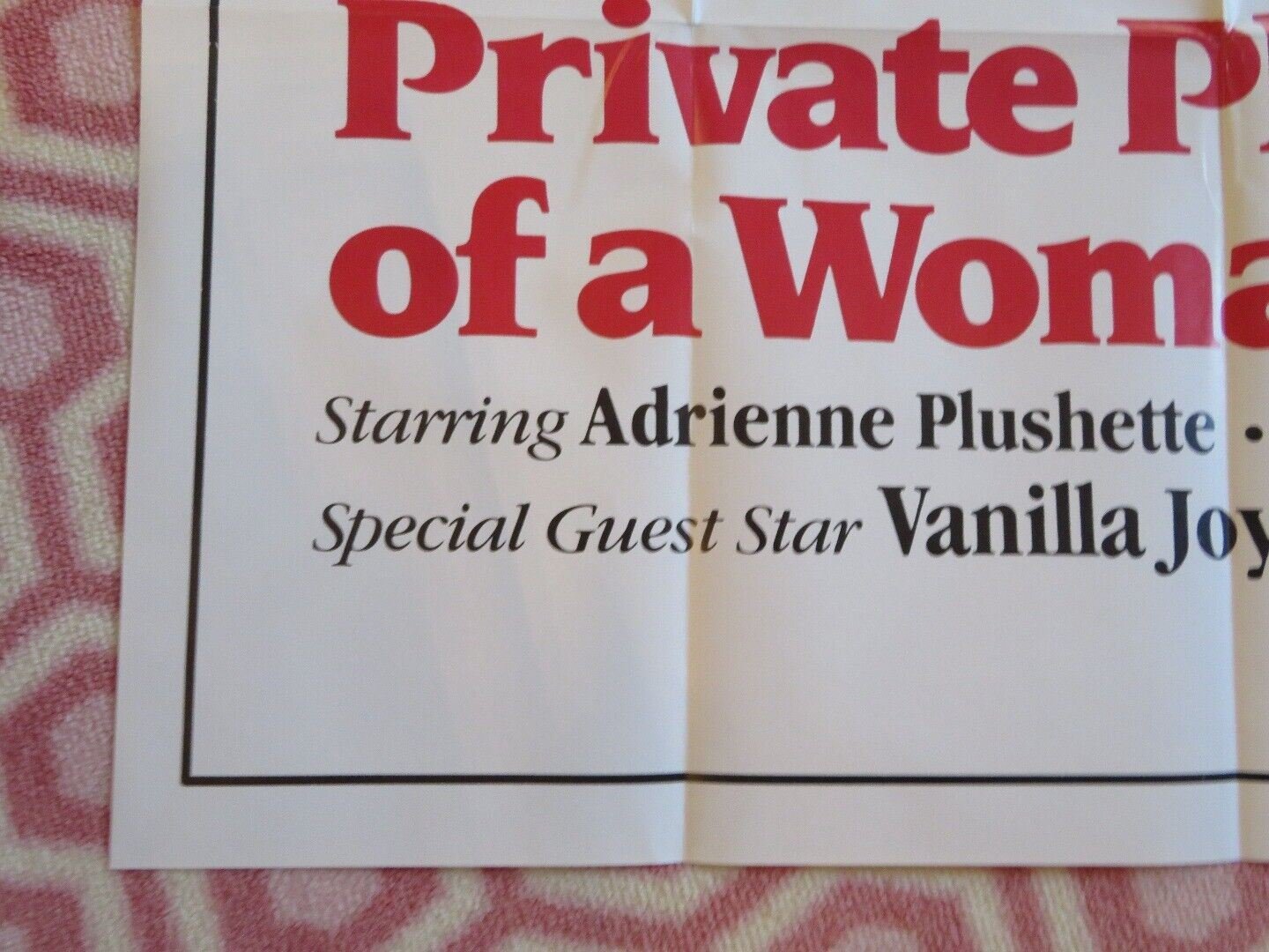 PRIVATE PLEASURES OF A WOMAN/Pleasures of a Woman FOLDED US ONE SHEET POSTER '83 - Rendezvous Cinema