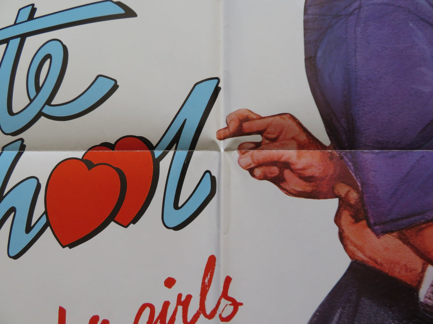 PRIVATE SCHOOL FOLDED US ONE SHEET POSTER PHOEBE CATES BETSY RUSSELL 1983 Rendezvous Cinema Movie posters