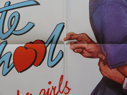 PRIVATE SCHOOL FOLDED US ONE SHEET POSTER PHOEBE CATES BETSY RUSSELL 1983 Rendezvous Cinema Movie posters