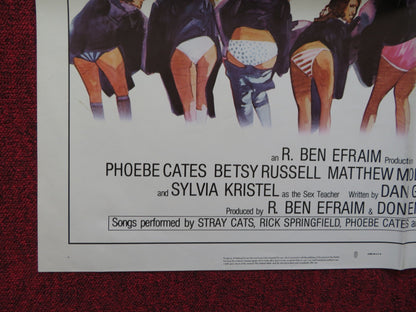 PRIVATE SCHOOL FOLDED US ONE SHEET POSTER PHOEBE CATES BETSY RUSSELL 1983 Rendezvous Cinema Movie posters