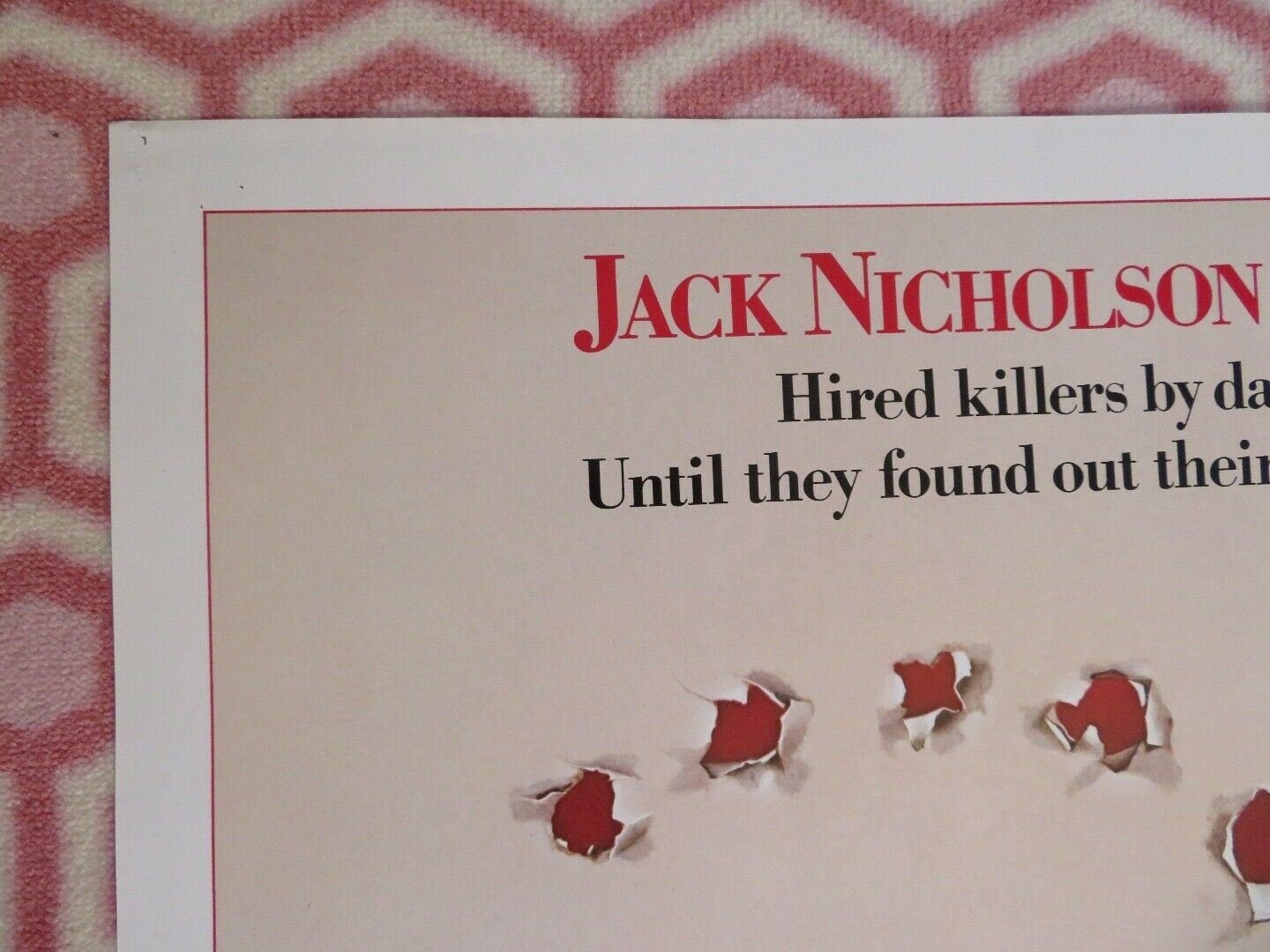 PRIZZI'S HONOR FOLDED US ONE SHEET POSTER JACK NICHOLSON KATHLEEN TURNER 1985 Movie posters