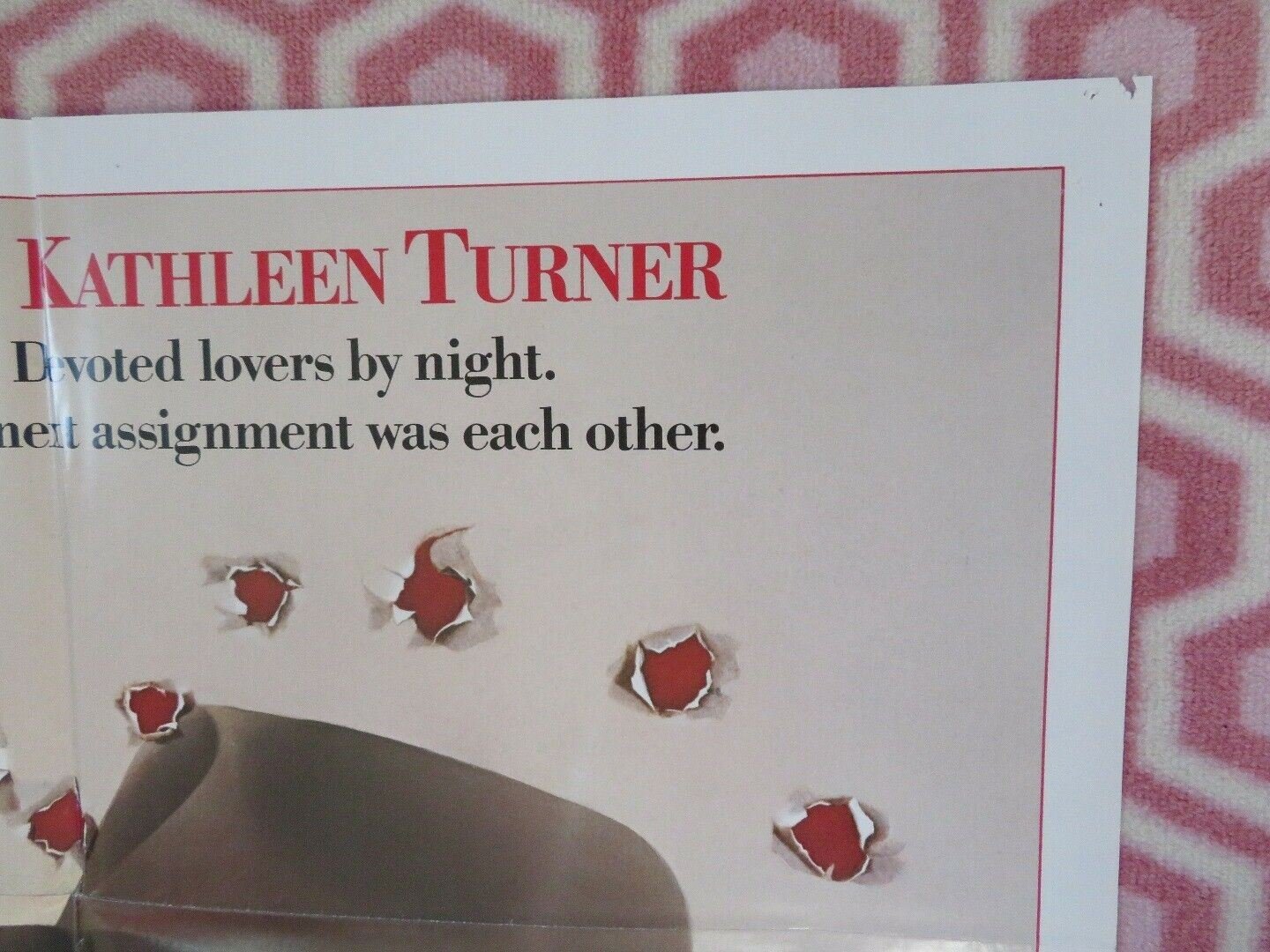 PRIZZI'S HONOR FOLDED US ONE SHEET POSTER JACK NICHOLSON KATHLEEN TURNER 1985 Movie posters