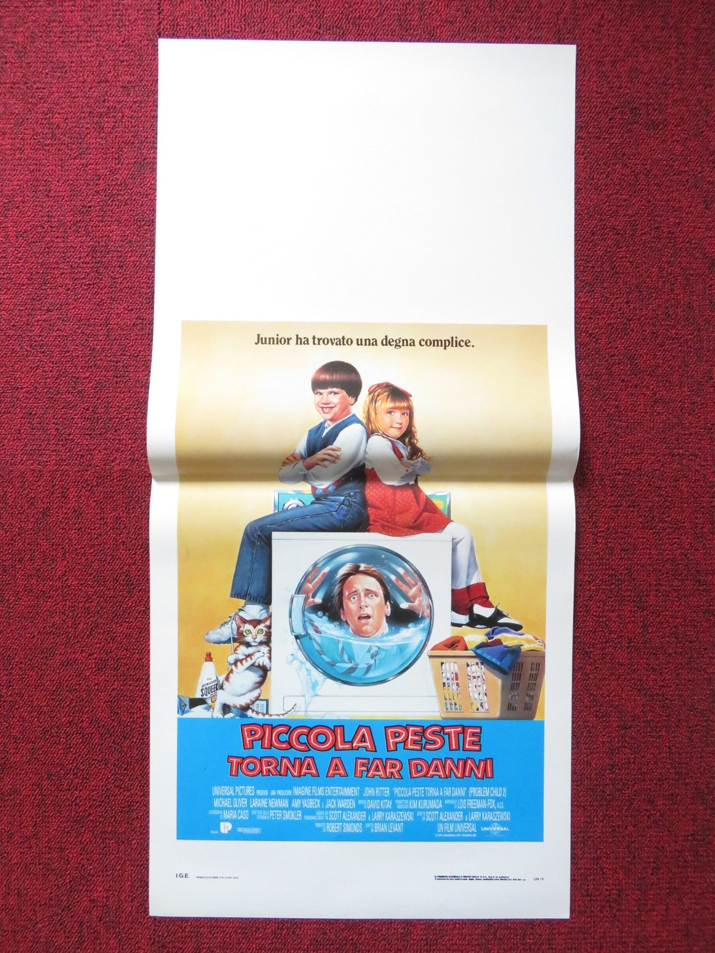 PROBLEM CHILD 2 ITALIAN LOCANDINA POSTER JOHN RITTER MICHAEL OLIVER 1992 Rendezvous Cinema Movie posters