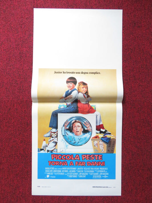 PROBLEM CHILD 2 ITALIAN LOCANDINA POSTER JOHN RITTER MICHAEL OLIVER 1992 Rendezvous Cinema Movie posters