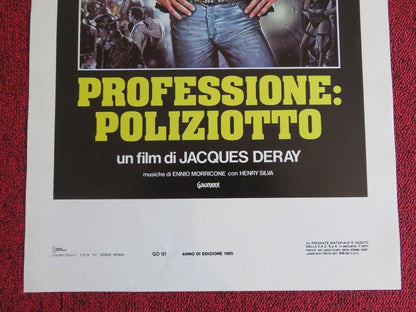 PROFESSIONE: POLIZIOTTO ITALIAN LOCANDINA (27.5"x13") POSTER 1985 Movie posters