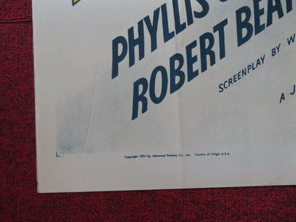 PROJECT M7 / THE NET FOLDED US ONE SHEET POSTER PHYLLIS CALVERT 1953 - Rendezvous Cinema