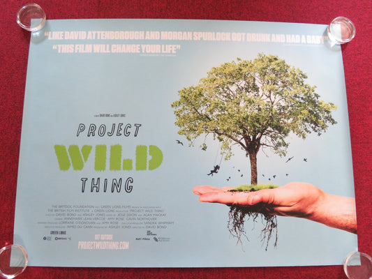 PROJECT WILD THING UK QUAD ROLLED POSTER MICHAEL DEPLEDGE 2013 Rendezvous Cinema Movie posters
