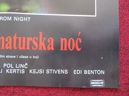 PROM NIGHT YUGOSLAVIAN (19"x 27") POSTER LESLIE NIELSEN 1980 Movie posters