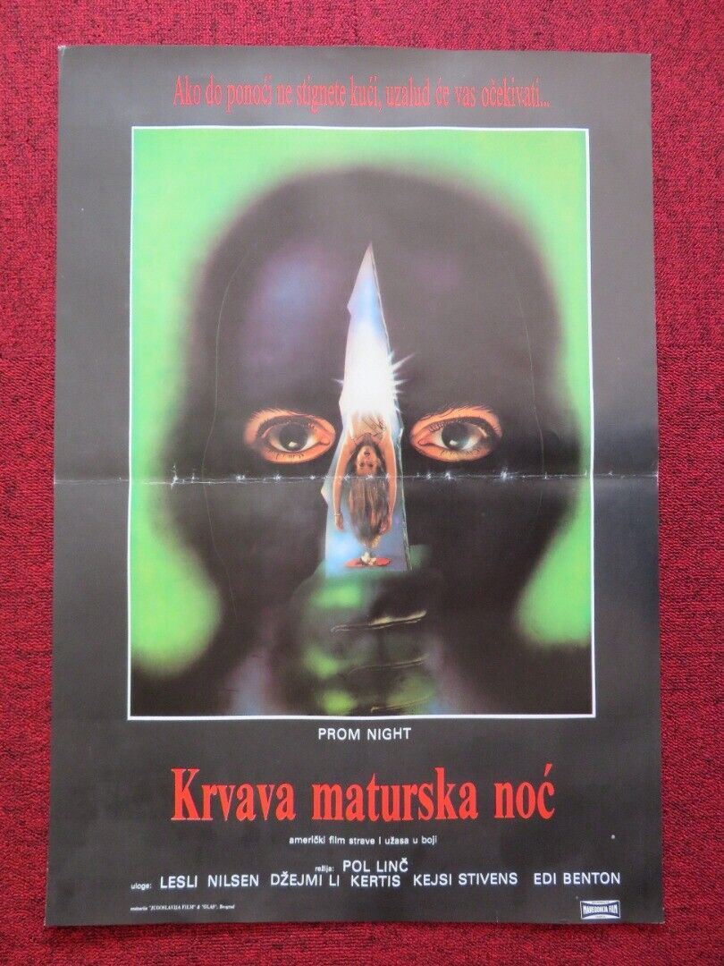 PROM NIGHT YUGOSLAVIAN (19"x 27") POSTER LESLIE NIELSEN 1980 Movie posters