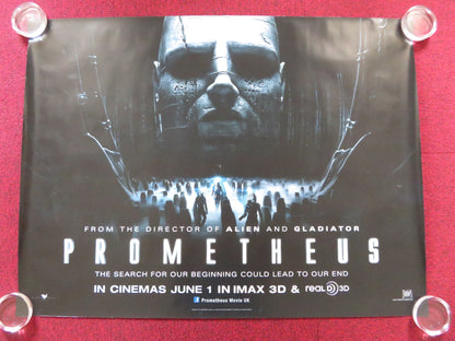 PROMETHEUS UK QUAD (30"x 40") ROLLED POSTER MICHAEL FASSBENDER NOOMI RAPACE 2012 Rendezvous Cinema Movie posters