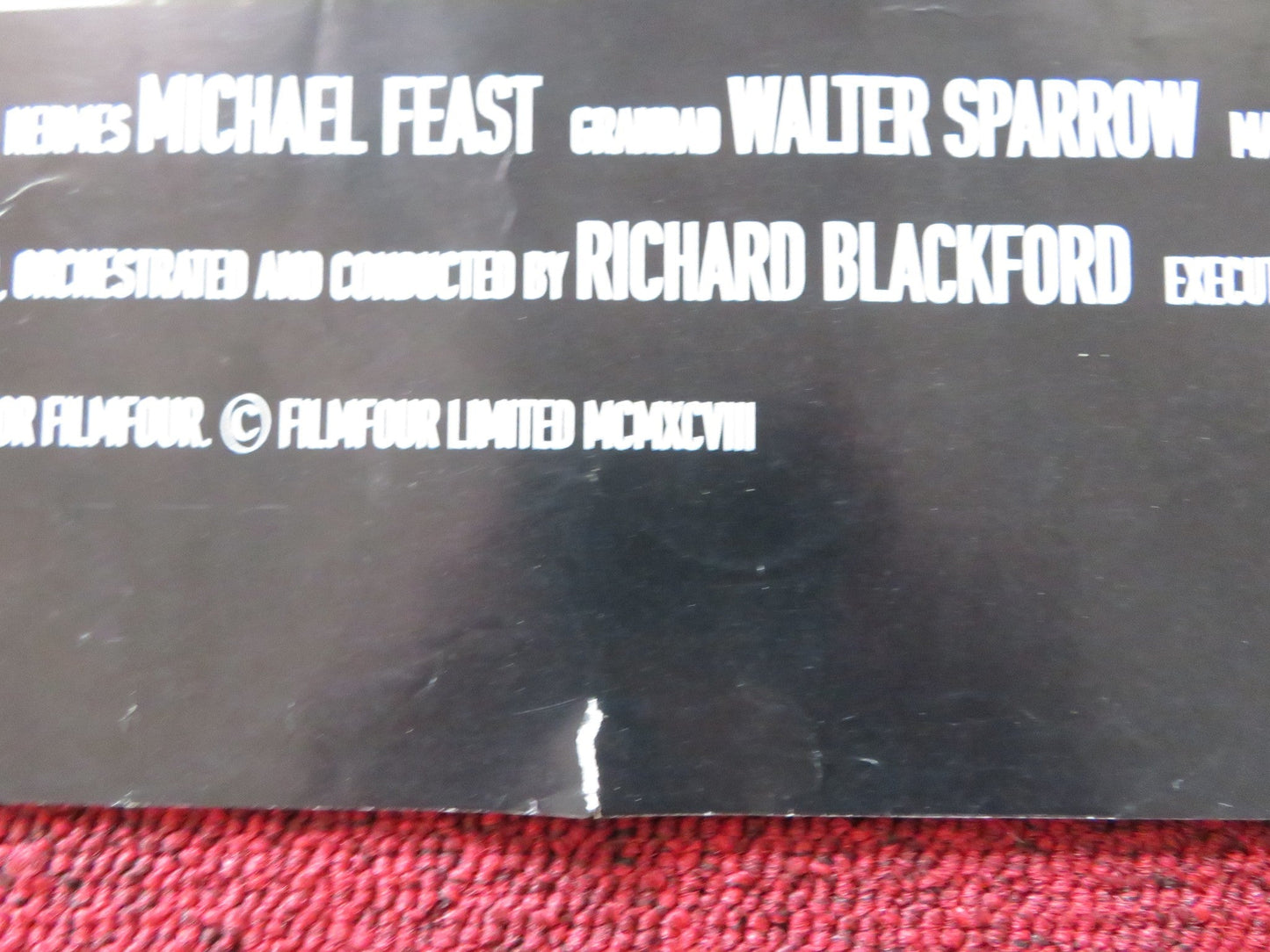 PROMETHEUS UK QUAD (30"x 40") ROLLED POSTER MICHAEL FEAST WALTER SPARROW 1998 Rendezvous Cinema Movie posters