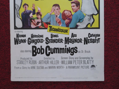 PROMISE HER ANYTHING US INSERT (14"x 36") POSTER WARREN BEATTY LESLIE CARON 1966 Rendezvous Cinema Movie posters