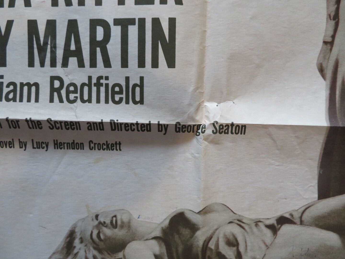 PROUD AND PROFANE FOLDED US ONE SHEET POSTER WILLIAM HOLDEN DEBORAH KERR 1956 Movie posters