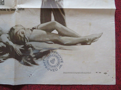 PROUD AND PROFANE FOLDED US ONE SHEET POSTER WILLIAM HOLDEN DEBORAH KERR 1956 Movie posters