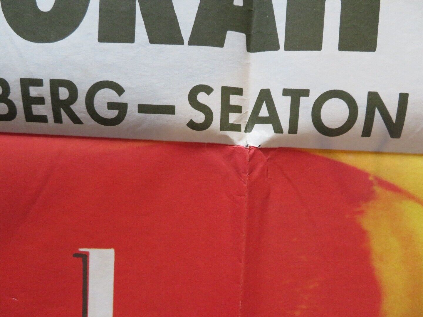 PROUD AND PROFANE FOLDED US ONE SHEET POSTER WILLIAM HOLDEN DEBORAH KERR 1956 Movie posters