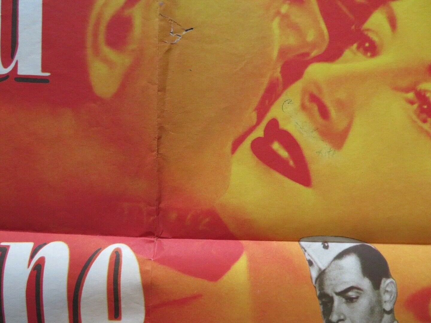 PROUD AND PROFANE FOLDED US ONE SHEET POSTER WILLIAM HOLDEN DEBORAH KERR 1956 Movie posters