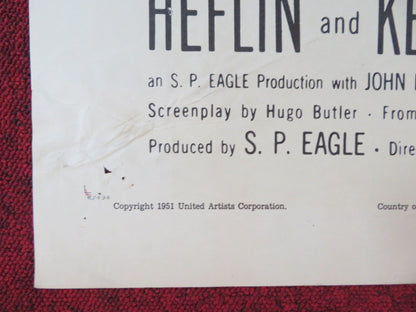 PROWLER FOLDED US ONE SHEET POSTER VAN HEFLIN EVELYN KEYES 1951 Rendezvous Cinema Movie posters