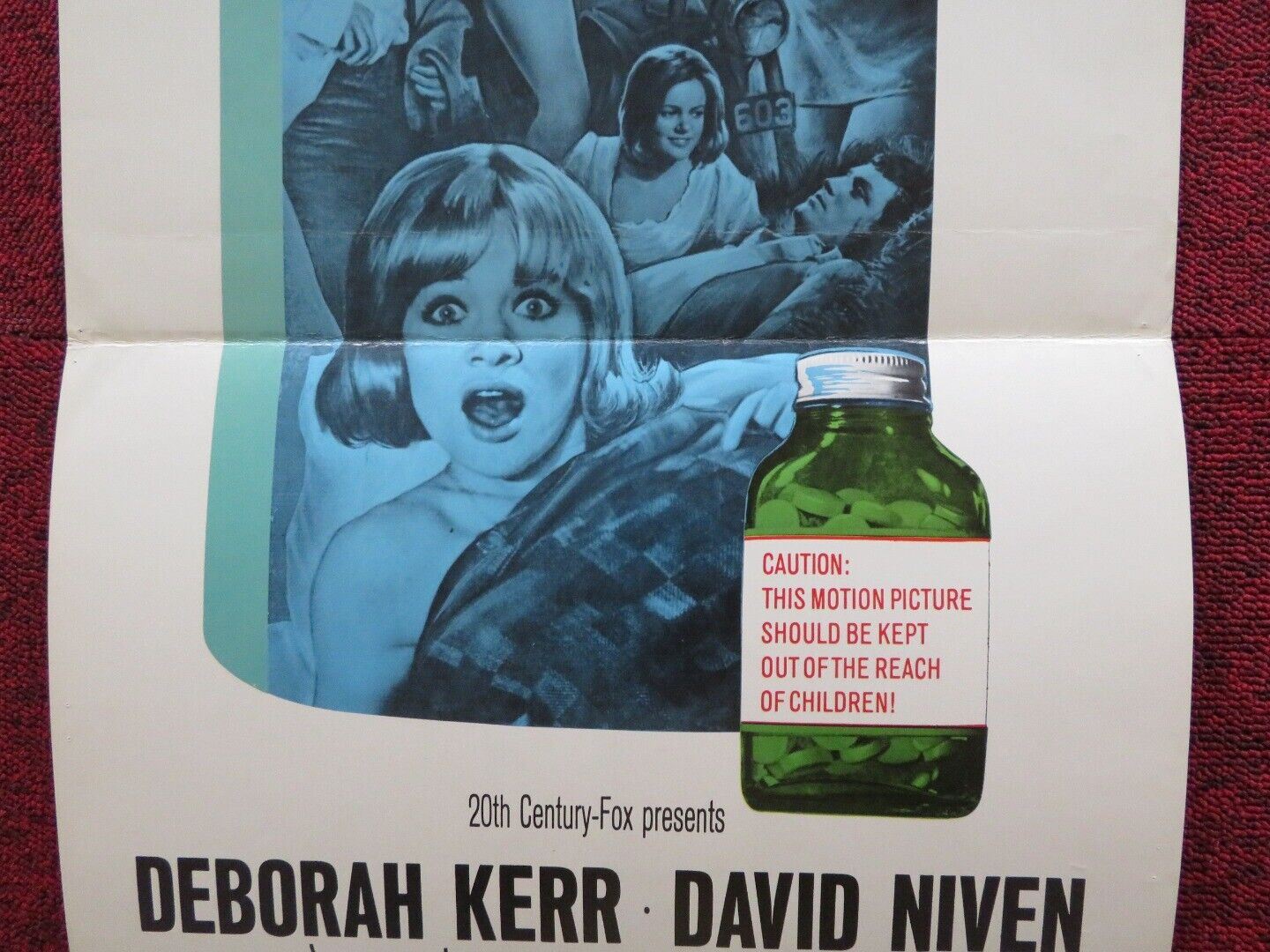 PRUDENCE AND THE PILL FOLDED US INSERT (14"x 36") POSTER DEBORAH KERR 1968 - Rendezvous Cinema