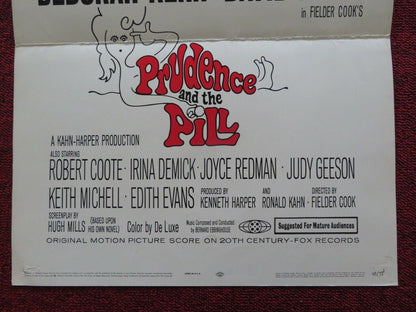 PRUDENCE AND THE PILL FOLDED US INSERT (14"x 36") POSTER DEBORAH KERR 1968 - Rendezvous Cinema