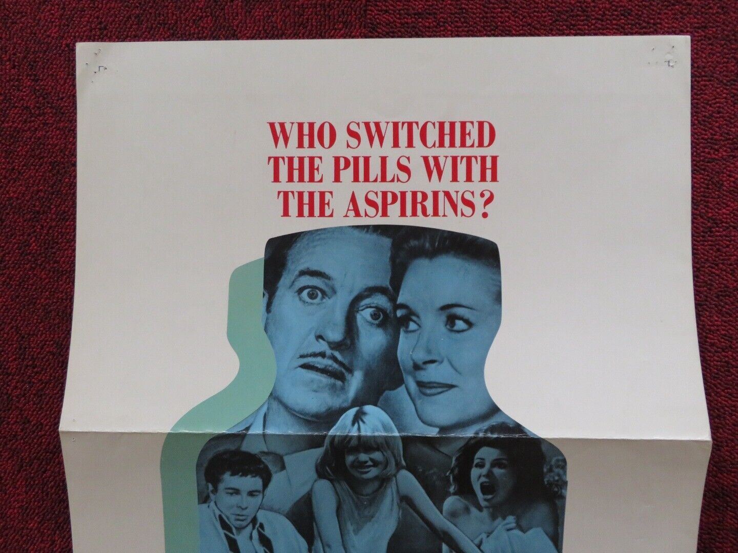 PRUDENCE AND THE PILL FOLDED US INSERT (14"x 36") POSTER DEBORAH KERR 1968 - Rendezvous Cinema