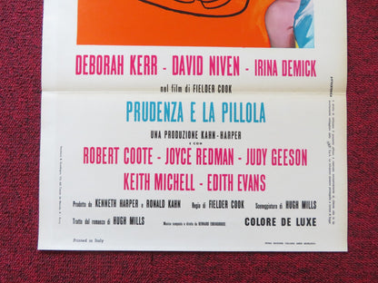 PRUDENCE AND THE PILL ITALIAN LOCANDINA POSTER DEBORAH KERR DAVID NIVEN 1968 Rendezvous Cinema Movie posters