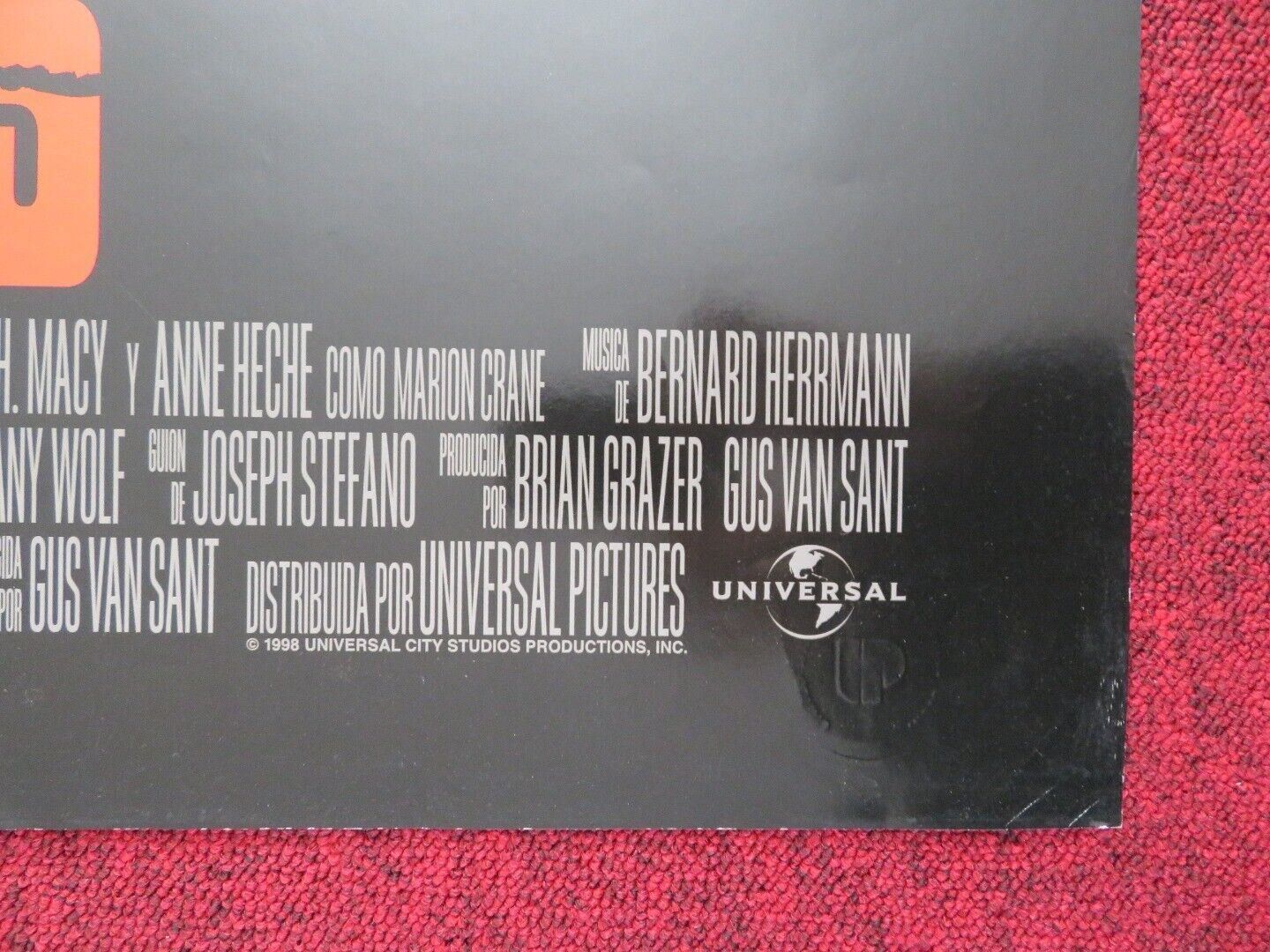 PSYCHO ARGENTINA FOLDED ONE SHEET POSTER 39.5" x 26.5" VINCE VAUGHN MOORE 1998 - Rendezvous Cinema