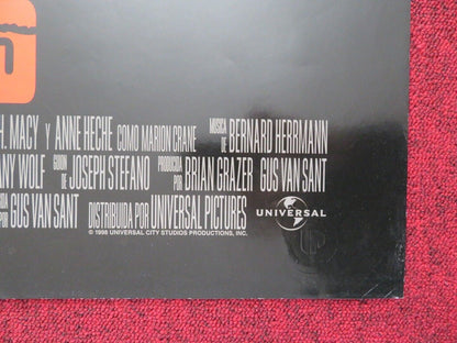 PSYCHO ARGENTINA FOLDED ONE SHEET POSTER 39.5" x 26.5" VINCE VAUGHN MOORE 1998 - Rendezvous Cinema