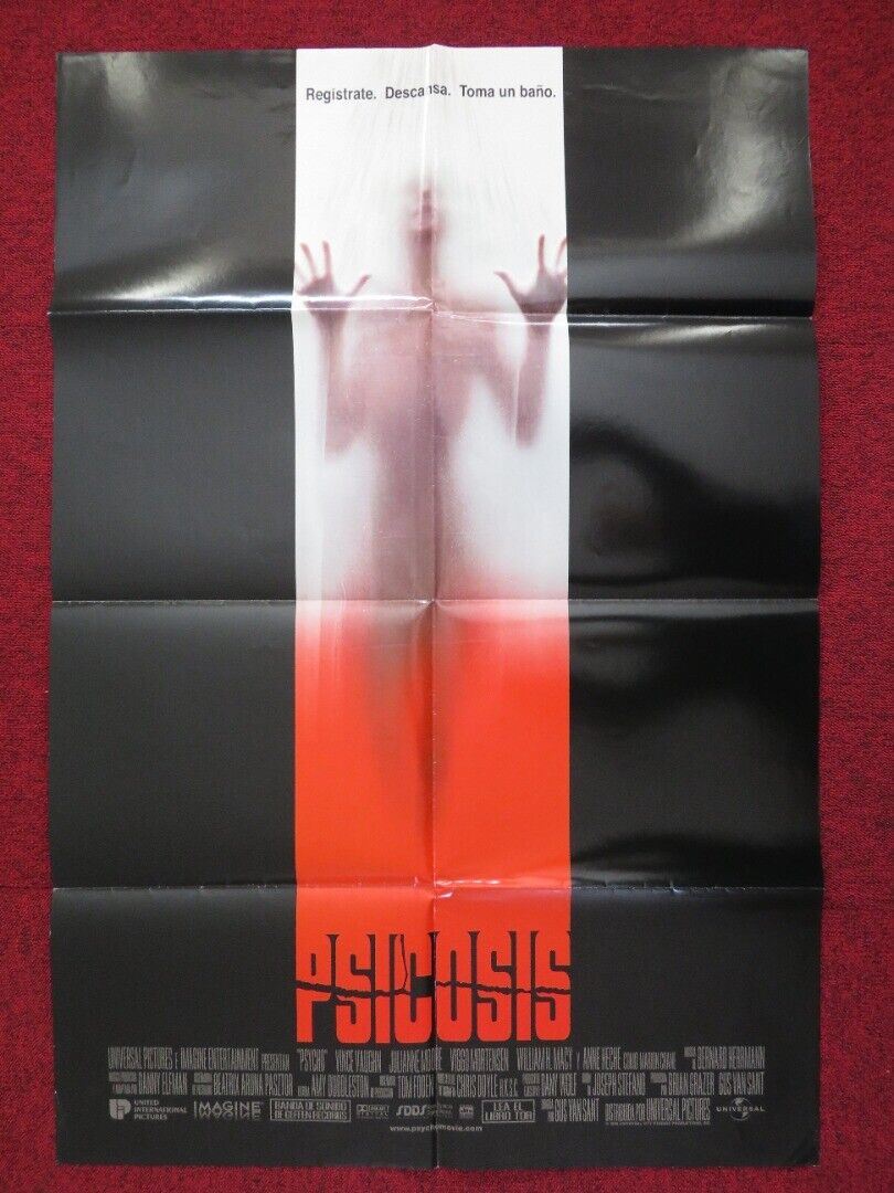 PSYCHO ARGENTINA FOLDED ONE SHEET POSTER 39.5" x 26.5" VINCE VAUGHN MOORE 1998 - Rendezvous Cinema