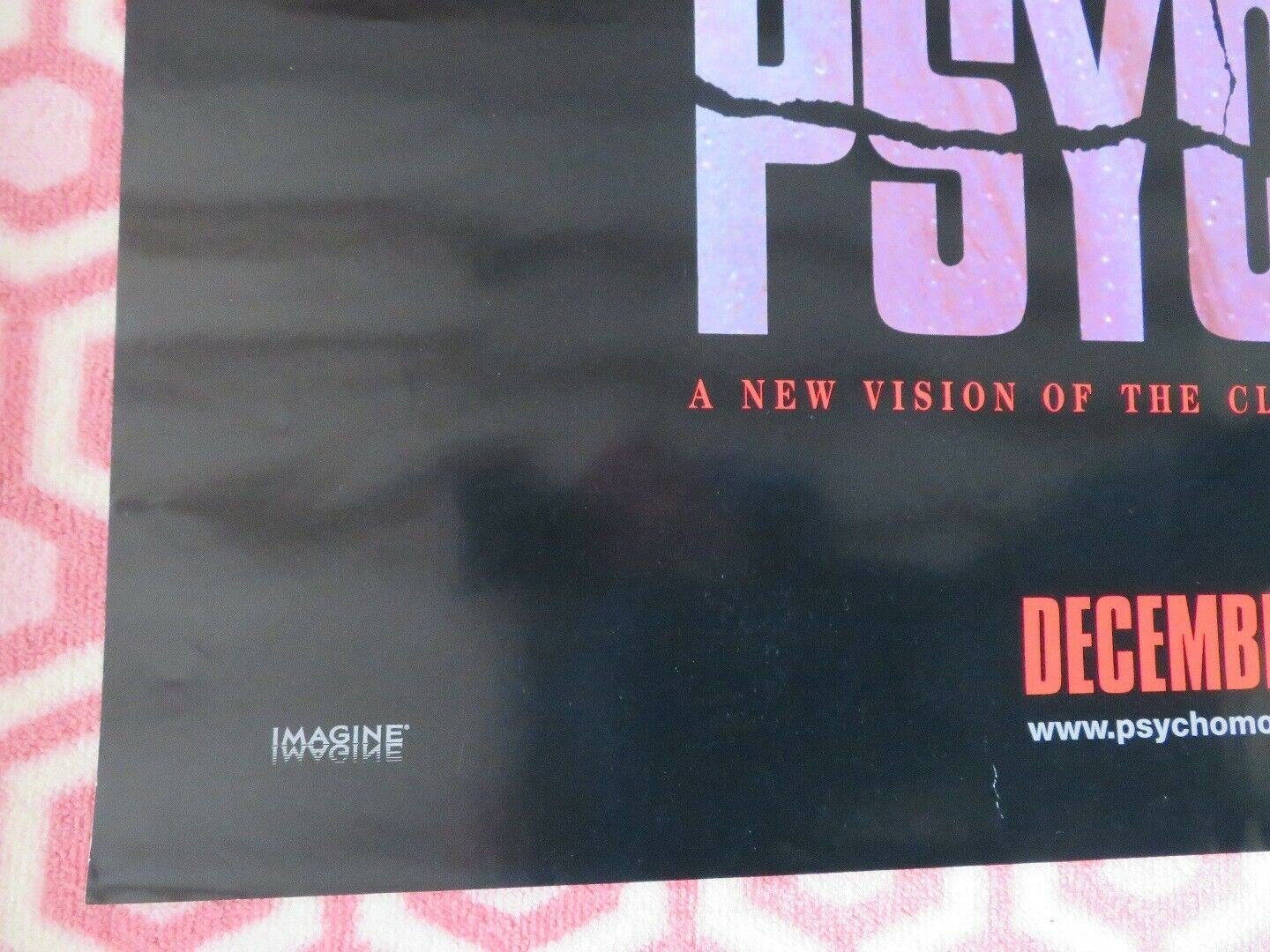 PSYCHO US ONE SHEET ROLLED POSTER GUS VAN SANT 1993 Rendezvous Cinema Movie posters