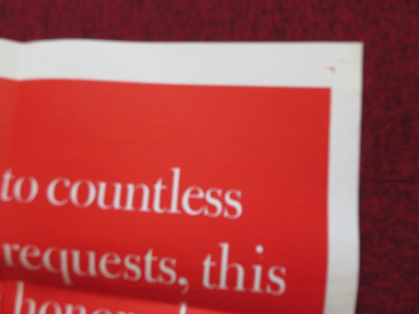 PT 109 FOLDED US ONE SHEET POSTER CLIFF ROBERTSON TY HARDIN 1963 Rendezvous Cinema Movie posters