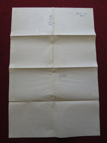 PT 109 FOLDED US ONE SHEET POSTER CLIFF ROBERTSON TY HARDIN 1963 Rendezvous Cinema Movie posters