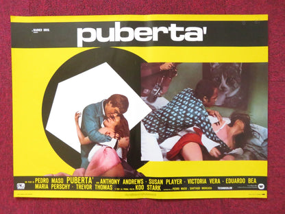 PUBERTA' / THE ADOLESCENTS - C ITALIAN FOTOBUSTA POSTER ANTHONY ANDREWS 1975 Rendezvous Cinema Movie posters