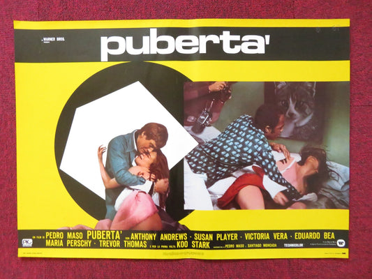 PUBERTA' / THE ADOLESCENTS - C ITALIAN FOTOBUSTA POSTER ANTHONY ANDREWS 1975 Rendezvous Cinema Movie posters