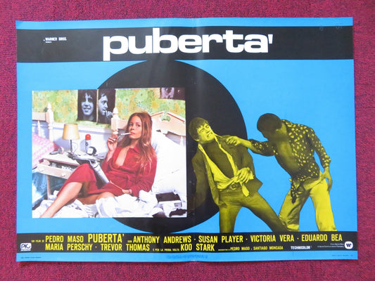 PUBERTA' / THE ADOLESCENTS - F ITALIAN FOTOBUSTA POSTER ANTHONY ANDREWS 1975 Rendezvous Cinema Movie posters