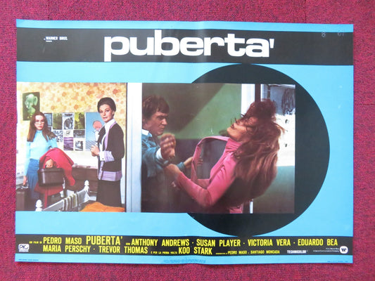 PUBERTA' / THE ADOLESCENTS - G ITALIAN FOTOBUSTA POSTER ANTHONY ANDREWS 1975 Rendezvous Cinema Movie posters
