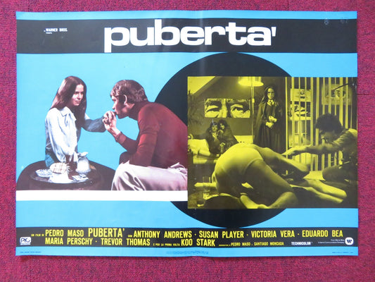 PUBERTA' / THE ADOLESCENTS - H ITALIAN FOTOBUSTA POSTER ANTHONY ANDREWS 1975 Rendezvous Cinema Movie posters