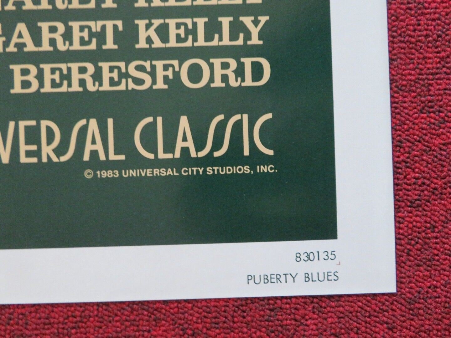 PUBERTY BLUES FOLDED US ONE SHEET POSTER NELL SCOFIELD JAD CAPELJA 1983 Movie posters