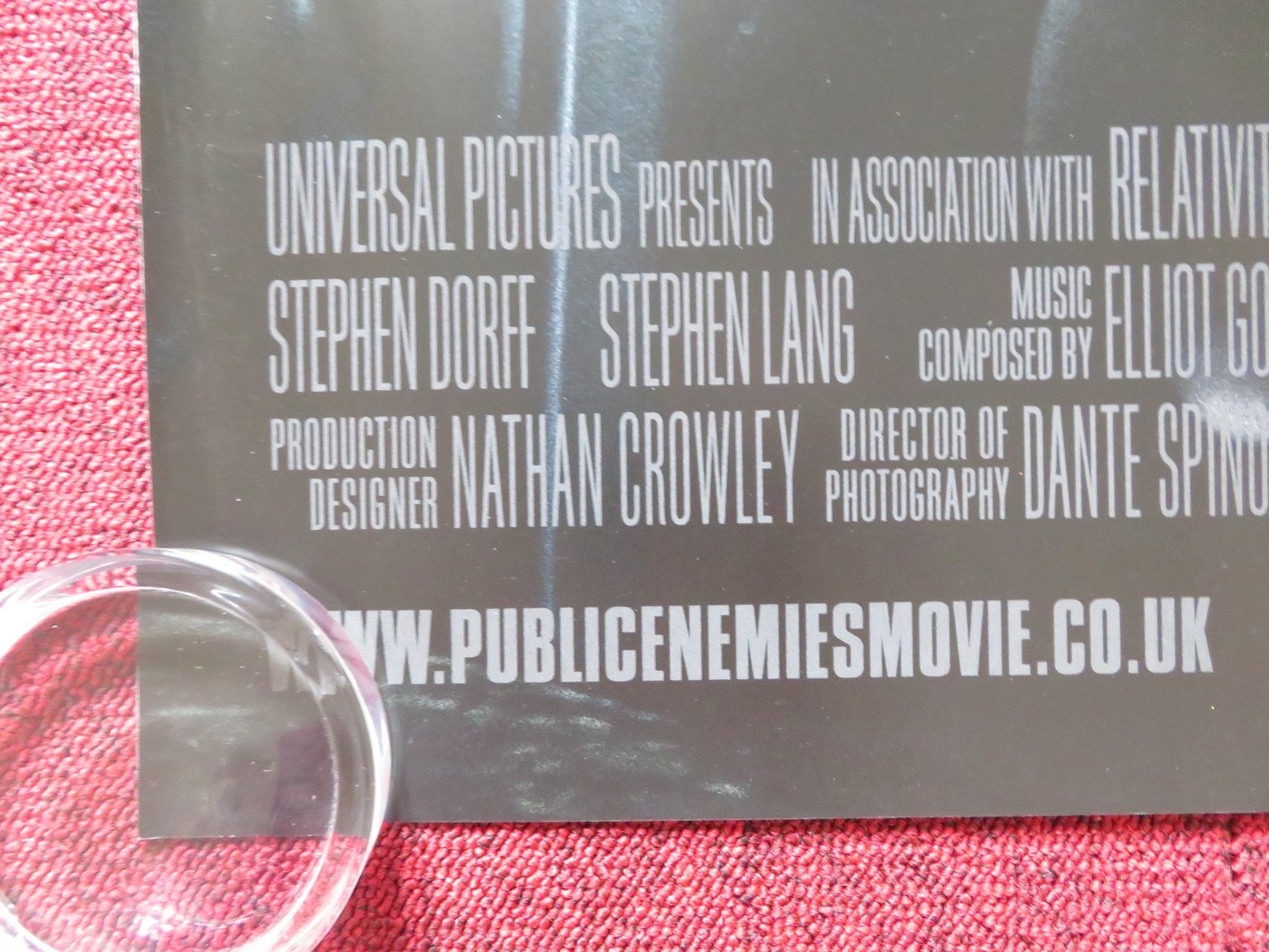 PUBLIC ENEMIES UK QUAD (30"x 40") ROLLED POSTER JOHNNY DEPP CHRISTIAN BALE 2009 Rendezvous Cinema Movie posters