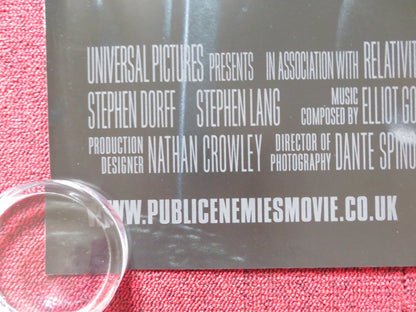 PUBLIC ENEMIES UK QUAD (30"x 40") ROLLED POSTER JOHNNY DEPP CHRISTIAN BALE 2009 Rendezvous Cinema Movie posters