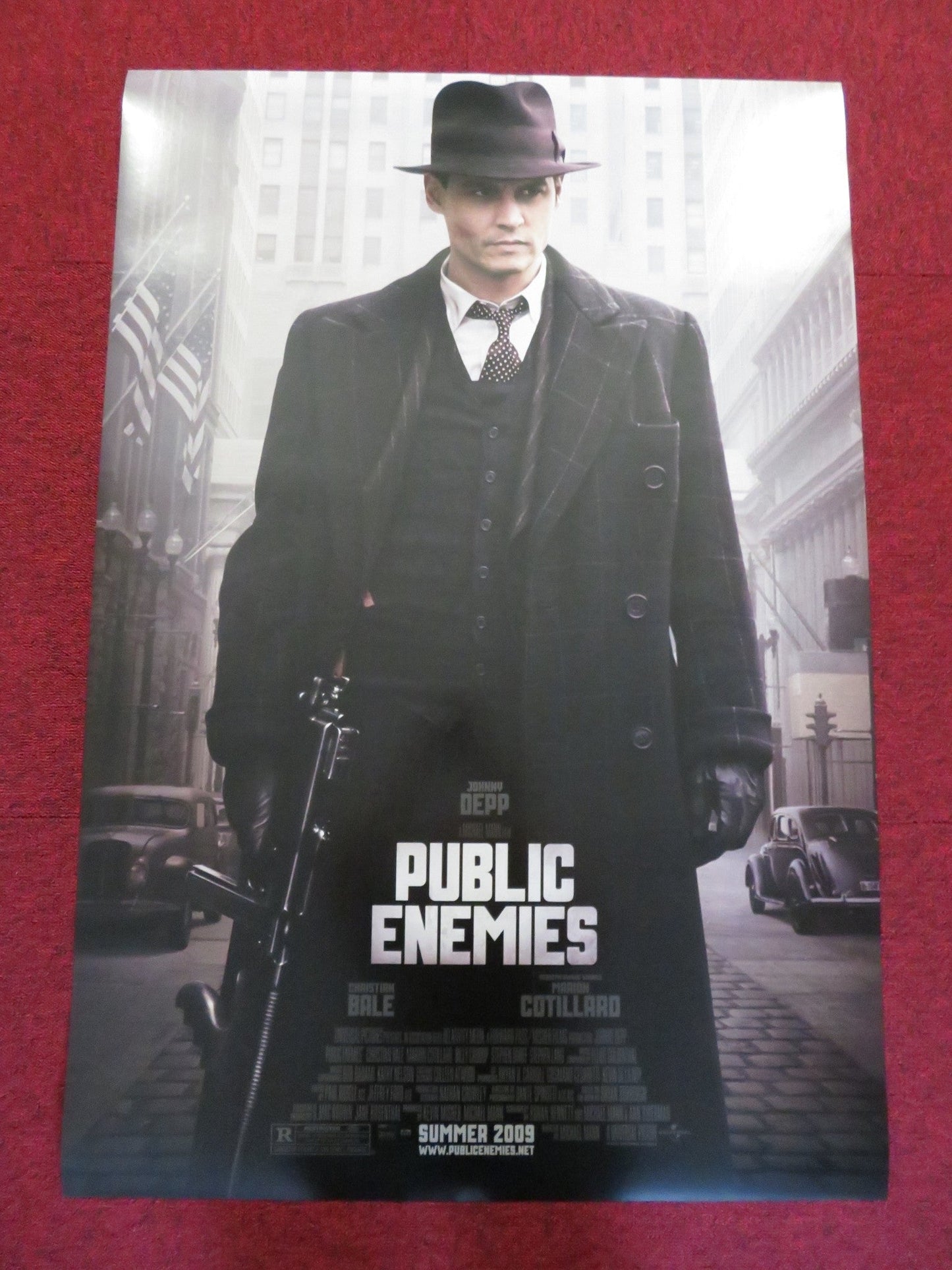 PUBLIC ENEMIES US ONE SHEET ROLLED POSTER JOHNNY DEPP CHRISTAIN BALE 2009 Rendezvous Cinema Movie posters
